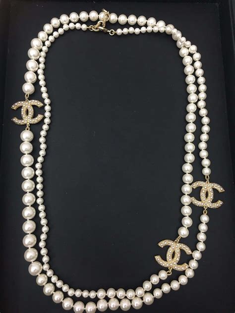 chanel pearl pendant necklace|chanel pearl necklaces for women.